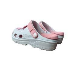 Γυναίκεια CROCS χρώμα άσπρο - ροζ 